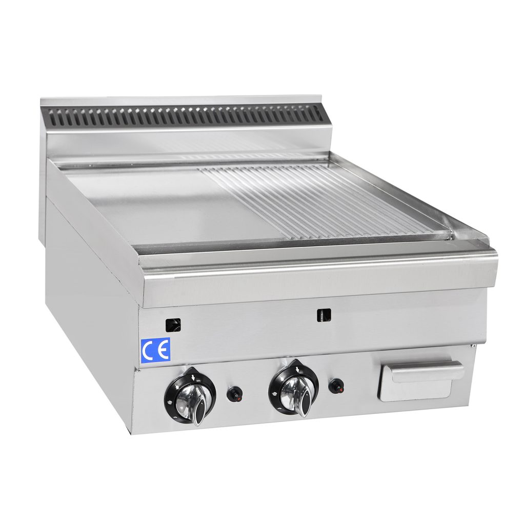 Gas stegeplade - rillet - 600 x 600 mm
