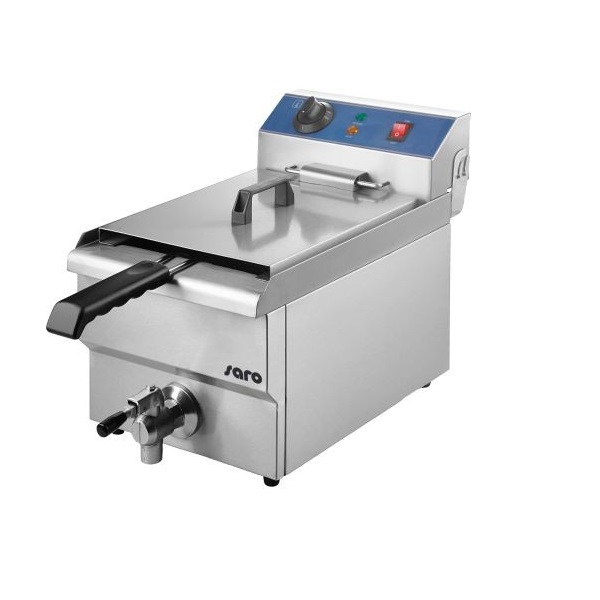 Saro Frituregryde 13 Liter - Med aftapningshane - Rustfrit stål - 3.3 kW - Gastro Inventar Saro Frituregryde 13 Liter - Med aftapningshane - Rustfrit stål - 3.3 kW