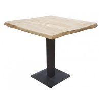 Beech Tables BEECH  TABLE – CUBA – 75X75 CM WITH CAST IRON BASE
