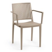 Møbler LAGOS TAUPE PLASTIC CHAIR