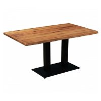 Beech Tables BEECH TABLE – MEXICO – 75X120 CM WITH CAST IRON BASE