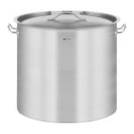 Professionel Induktionsgryde 12L (Ø25 cm) i Rustfrit Stål med Låg - Gastro Inventar Professionel Induktionsgryde 12L (Ø25 cm) i Rustfrit Stål med Låg