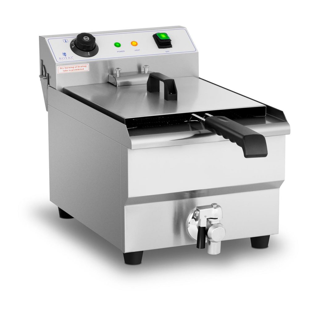 Frituregryde 13 Liter – med Afløbshane & Kuldezone - 3,2 kW - 230 V