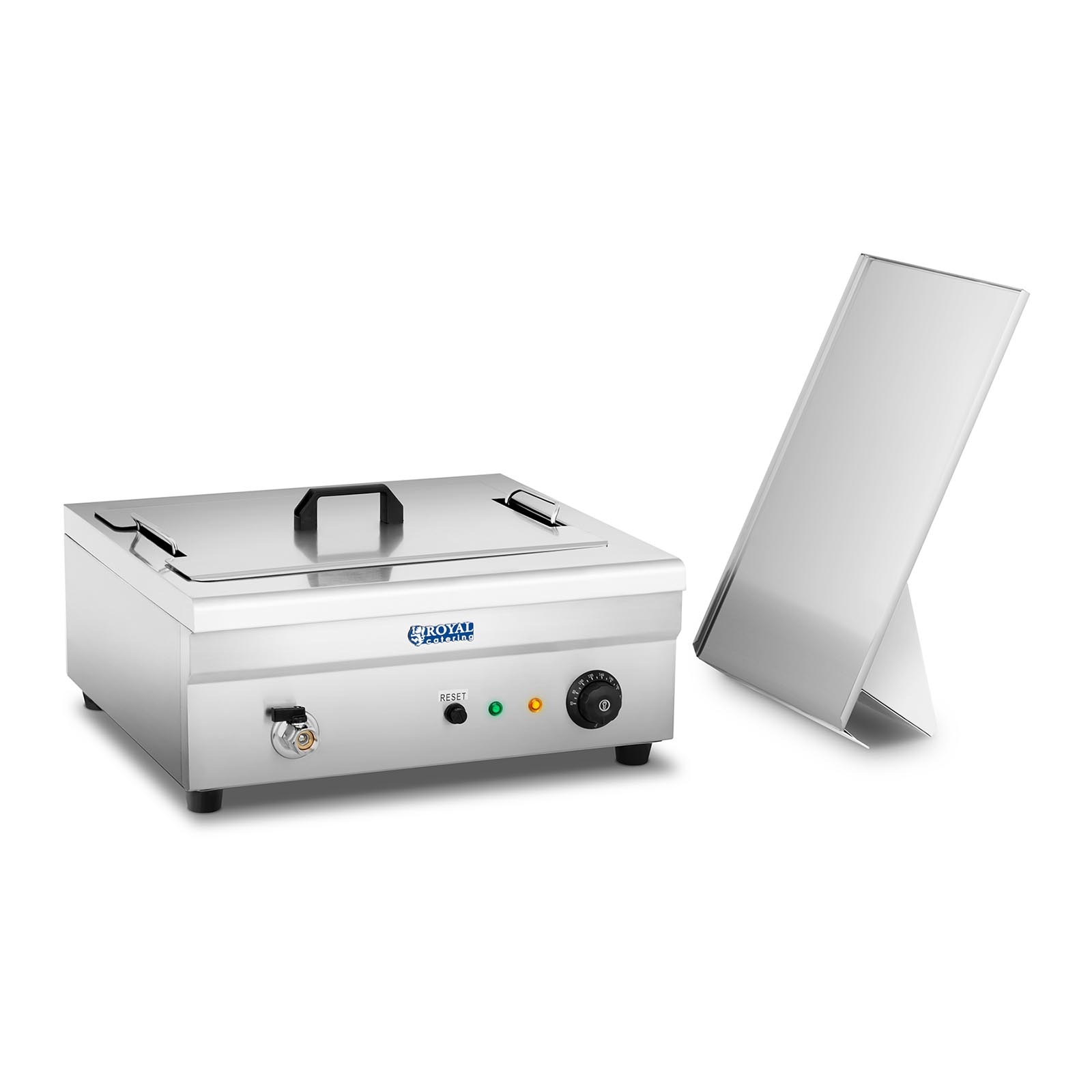 Frituregryde til bagværk 18 Liter – med Sidebakke, Afløbshane & Kuldezone - 3,2 kW - 230 V - Gastro Inventar Frituregryde til bagværk 18 Liter – med Sidebakke, Afløbshane & Kuldezone - 3,2 kW - 230 V