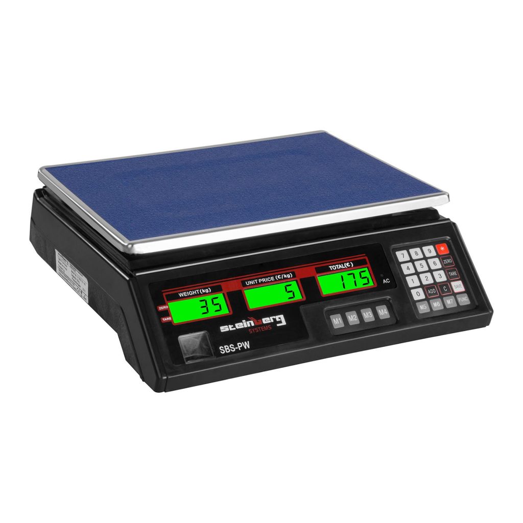 Butiksvægt - 35 kg / 2 g - sort - LCD