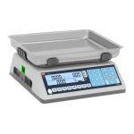 Butiksvægt - certificeret - 15 kg / 5 g - 2 LCD-displays - Gastro Inventar Butiksvægt - certificeret - 15 kg / 5 g - 2 LCD-displays