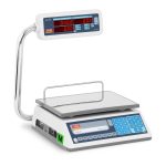 Butiksvægt - certificeret - 30 kg - dobbelt LED trefarvet
