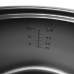 10010567_photo_5 - Gastro Inventar Close-up of the inner measurement scale in a metal measuring cup, with cup marks and numbers visible in the center of the image.