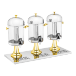 Saftdispenser - 3 x 8 l - midterrør til isterninger