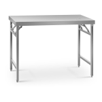 Stålbord - sammenklappeligt - 60 x 120 cm - 210 kg bæreevne
