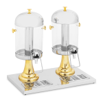 Saftdispenser - 2 x 8 l - Royal Catering - midterrør til isterninger