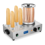Fransk hotdog-maskine - 4 spyd - Gastro Inventar Fransk hotdog-maskine - 4 spyd