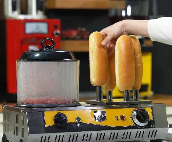 Pølsevarmer Hotdog maskine – 4 varmespyd 6