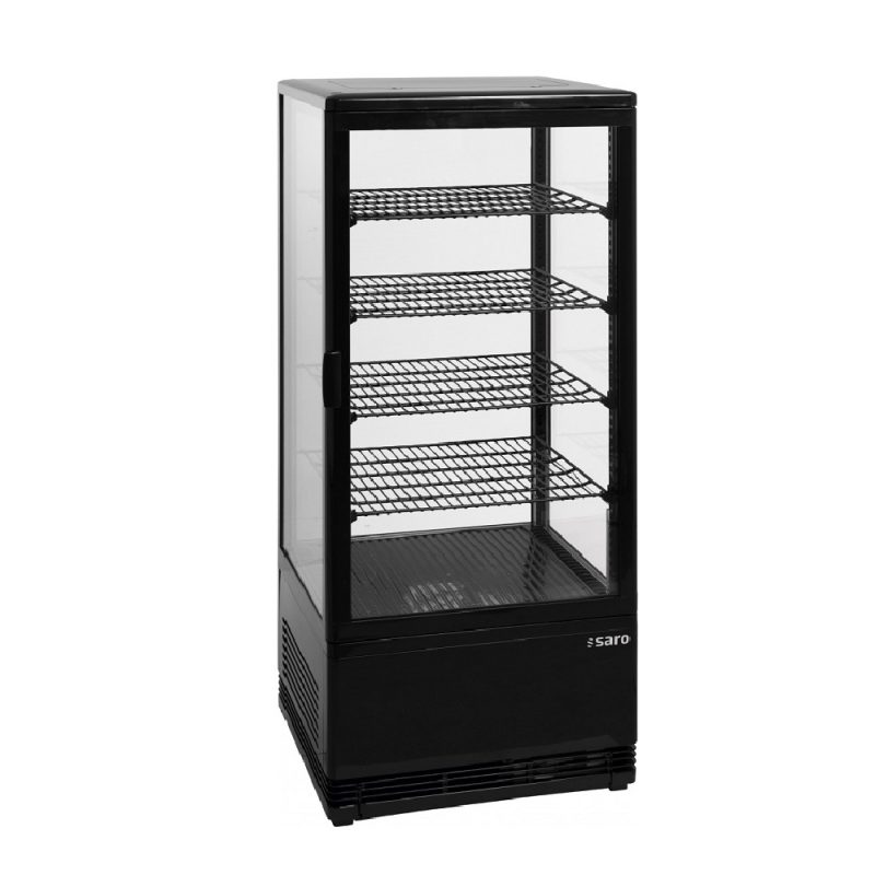 Displaykøleskab til disk - 98 liter - Energiklasse C - B 43 x D 39 x H 111 cm - Sort