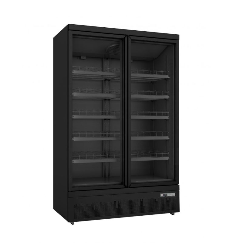 Displaykøleskab med 2 døre - 1081 liter - Energiklasse B - B 125 x D 74 x H 200 cm