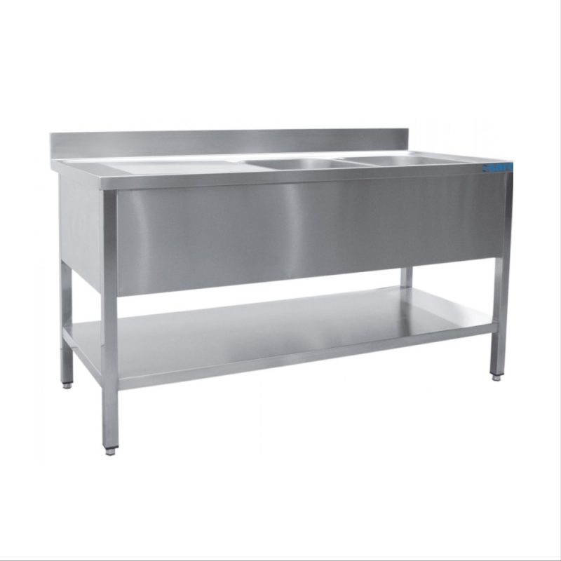 Bord med vask - 140 x 70 x 85 cm 71 kg