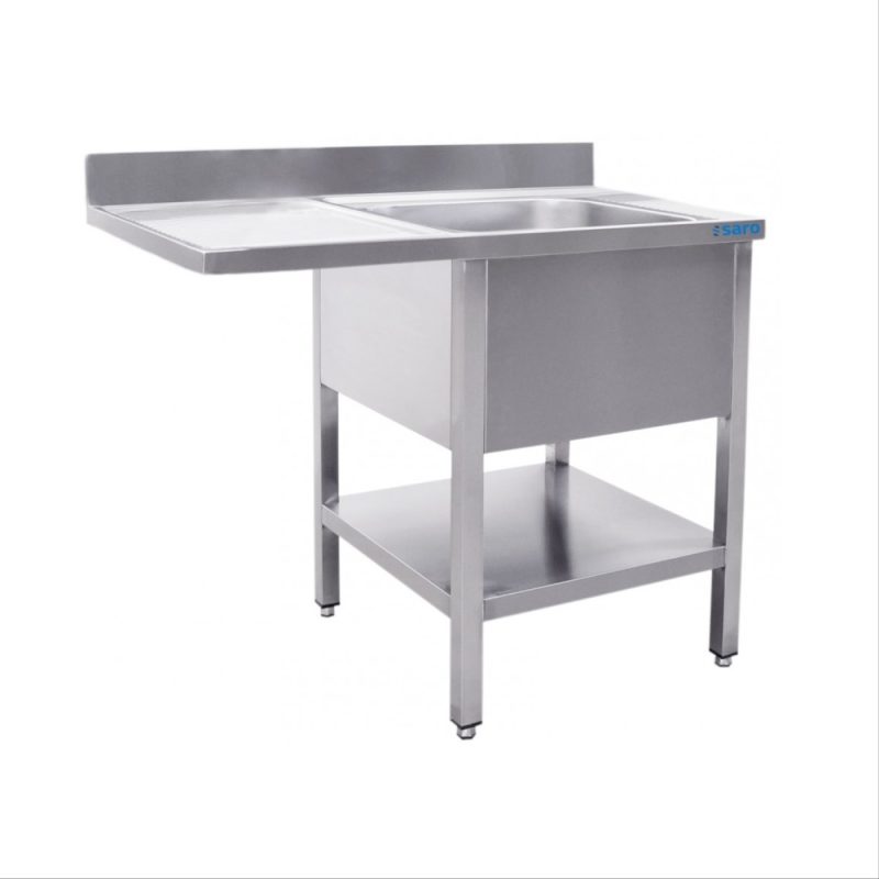 Bord med vask - 120 x 70 x 85 cm 55 kg