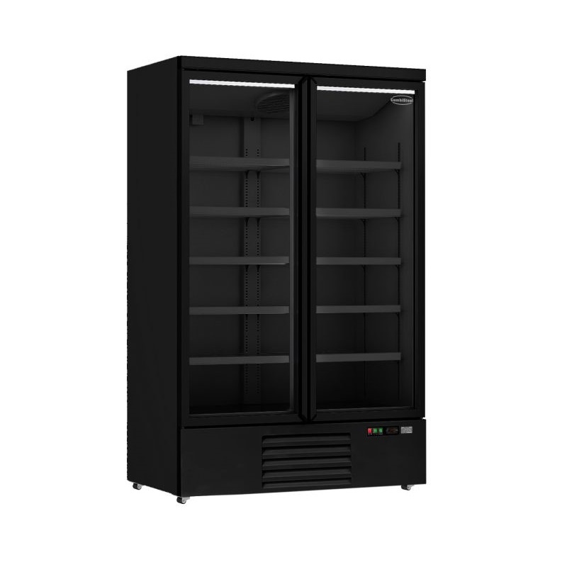 Professionel display køleskab - aluminium 1000 liter