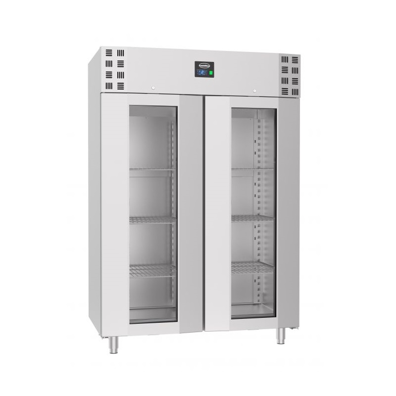 Industrikøleskab med glas dør - 1400 liter