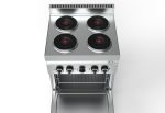 El-komfur med ovn | Brændere 4x6,5 kW - Gastro Inventar El-komfur med ovn | Brændere 4x6,5 kW