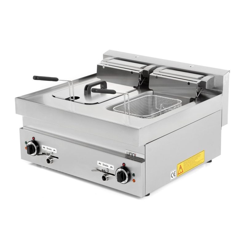 Dobbelt elektrisk frituregryde bordmodel