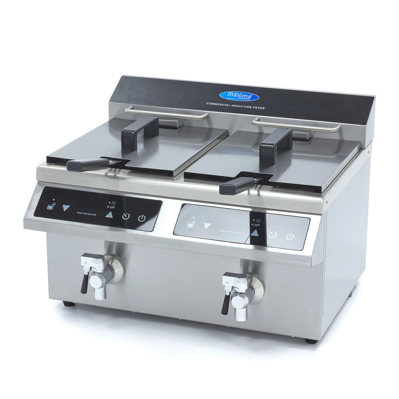 Induktion Deep Fryer 2 x 8L med vandhane Induktion Deep Fryer 2 x 8L med vandhane