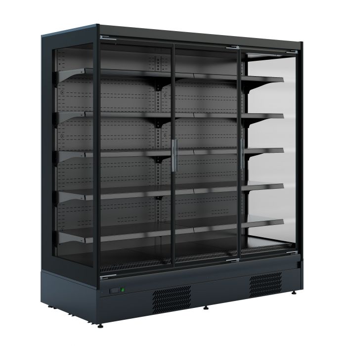 Professionel vægmonteret køleskab - sort -1/+5 °C