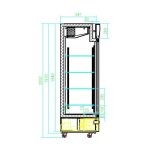 Professionel display fryseskab - 1079 liter
