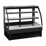 Kølemontre / Udstillingsdisk 236 liter - sort - B1200 x D680 x H1200 mm