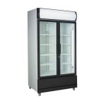 Display køleskab med 2 glas døre - 670 liter - Gastro Inventar Display køleskab med 2 glas døre - 670 liter