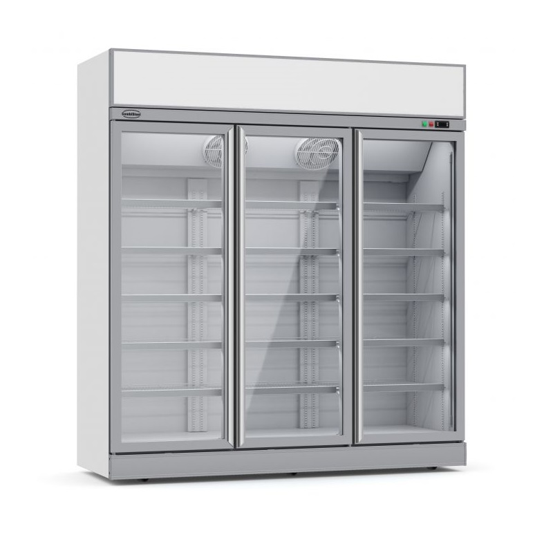 Display køleskab med 3 glas døre - 1530 liter