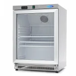Display Køleskab med glasdør | rustfrit stål - 200L - Gastro Inventar Display Køleskab med glasdør | rustfrit stål - 200L