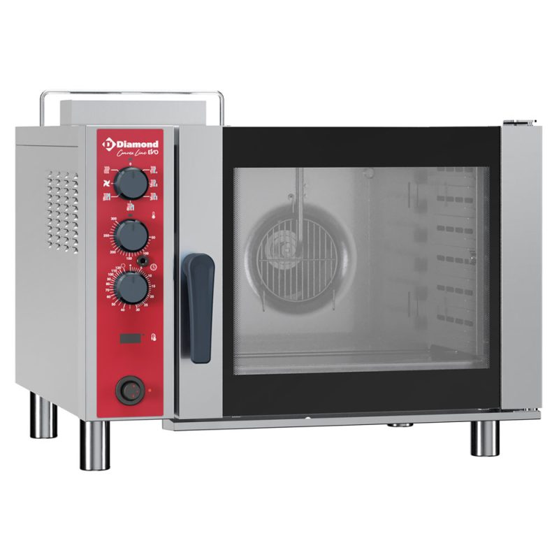 Gas Konvektionsovn 6 x GN 1/1 med Automatisk Befugter - 230 V