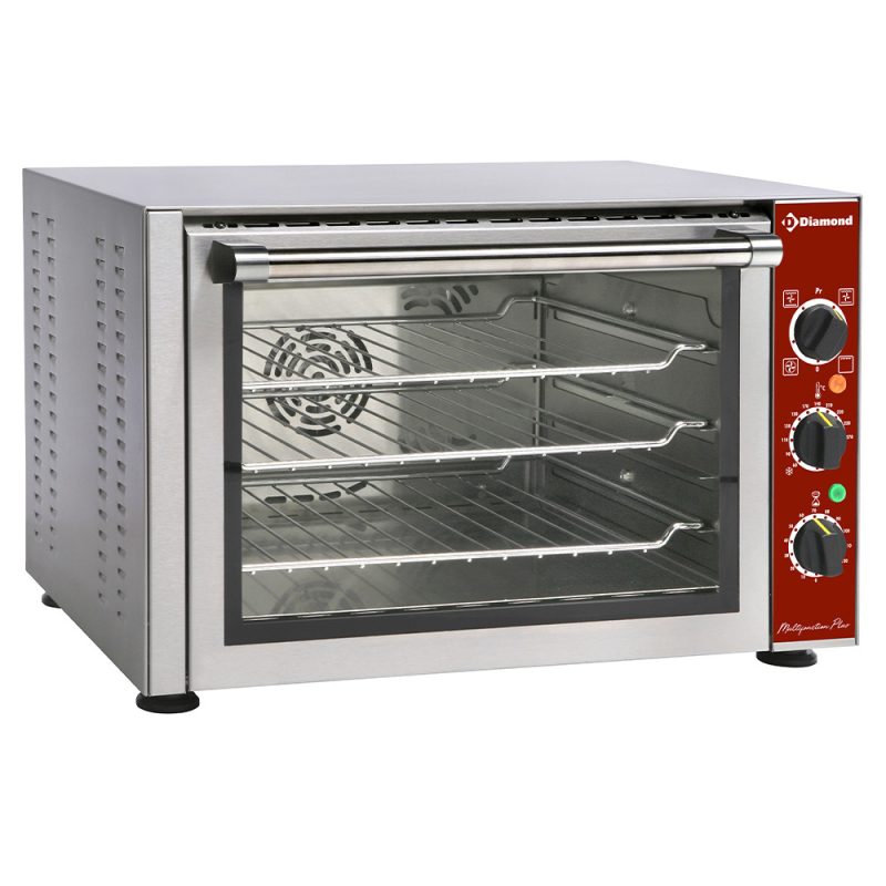 Multifunktions Varmluftsovn – 3 Riste, Grill, Timer, Op Til 270°C - 230 V