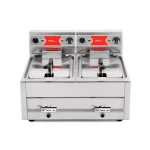 Industri Dobbelt Elektrisk Frituregryde 2x12 L