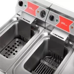 Industri Dobbelt Elektrisk Frituregryde 2x12 L