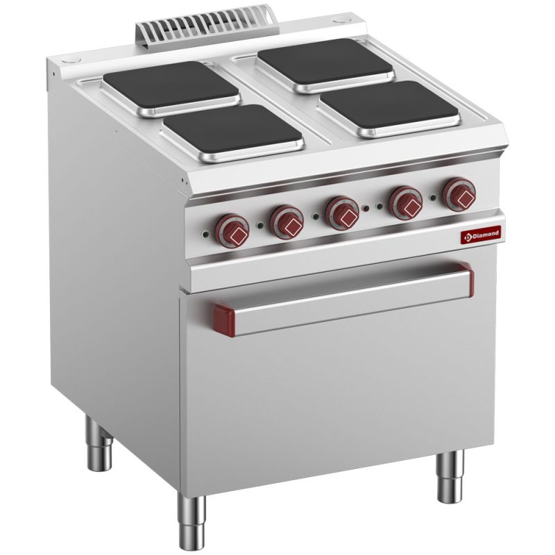 El kogeplade med el ovn og grill - Optima 700 serie