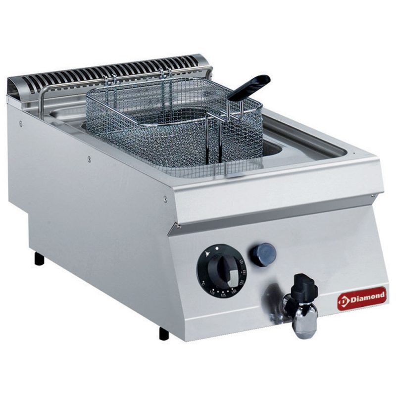 Gas friture med vandhane - 7 liter