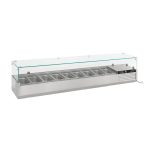 Køleopsats / Kantinekøler GN 1/3 x9 – Rustfrit Stål - B2000 x D395 x H440 mm