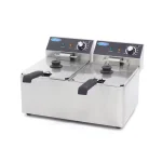 Dobbelt Elektrisk Frituregryde 2 x 8 L - 2x 3250 W - 230 V - Gastro Inventar Dobbelt Elektrisk Frituregryde 2 x 8 L - 2x 3250 W - 230 V
