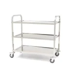 Serveringsvogn- rullebord med 3 hylder - B95 x D51 x H94 cm