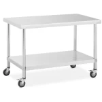 Stål-rullebord - 70 x 120 cm - 158 kg - Gastro Inventar Stål-rullebord - 70 x 120 cm - 158 kg