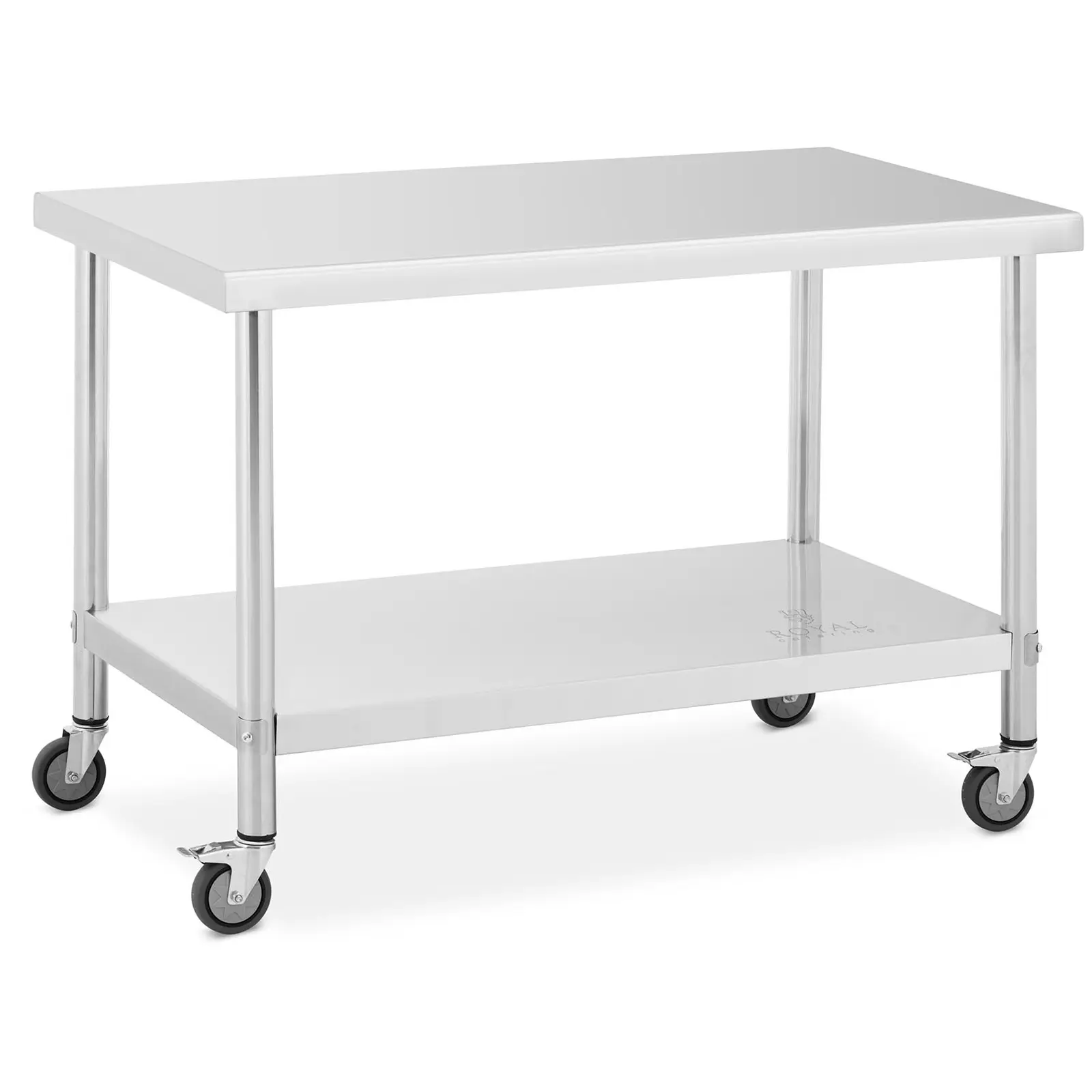 Stål-rullebord - 70 x 120 cm - 158 kg - Gastro Inventar Stål-rullebord - 70 x 120 cm - 158 kg