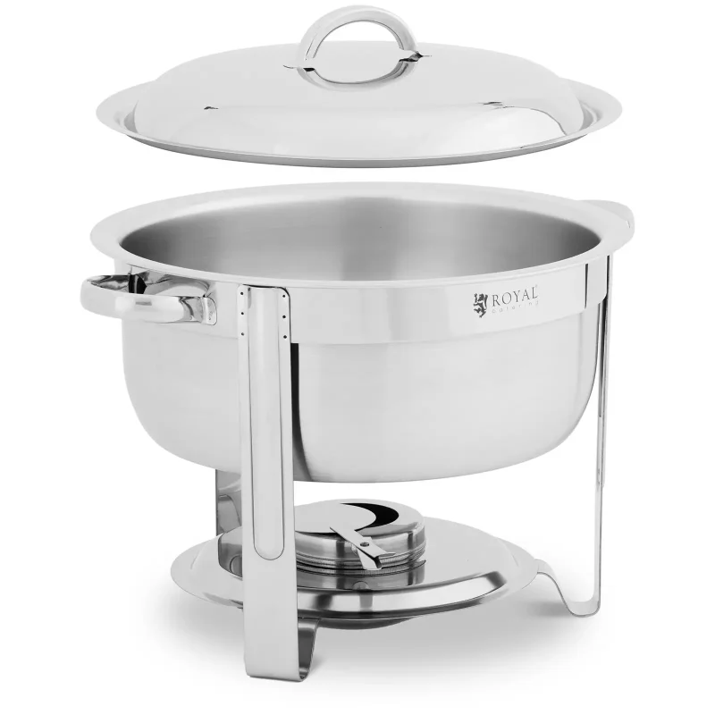 Chafing dish - rund - 5 l - Royal Catering