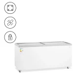 Kummefryser - 550 liter - glaslåger