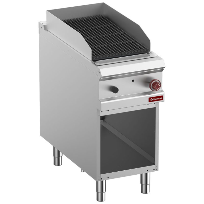 Diamond lavastensgrill - 1/2 modul - åbent skab
