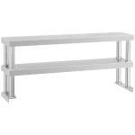 2 stålhylder - 120 cm - tilbehør - Gastro Inventar 2 stålhylder - 120 cm - tilbehør