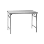 Stålbord - sammenklappeligt - 120 x 60 cm