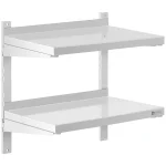 Stålhylde - dobbelt - 40 x 60 cm - Gastro Inventar Stålhylde - dobbelt - 40 x 60 cm