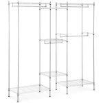 Dobbelt tøjstativ - 190 x 45 x 195 cm - 210 kg